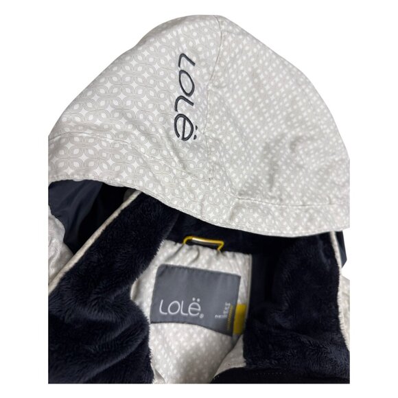 LOLE Designer White Insulated Winter Puffer Parka Jacket Coat Womens Medium - Picture 4 of 6